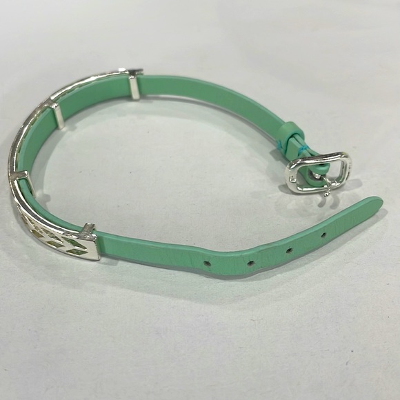 Stella and Dot Believe Leather & Silver Bracelet - Picture 2 of 3